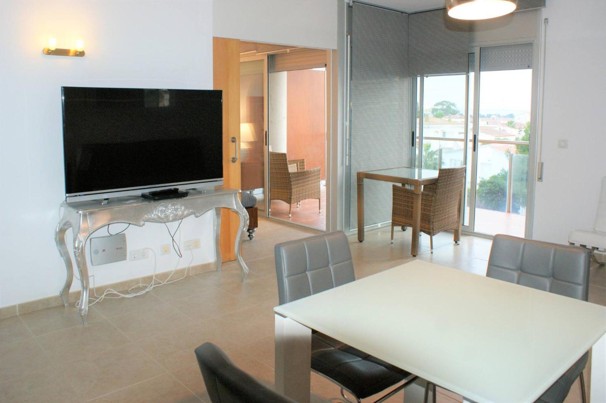 Ferienwohnung Apartamento En Roses Con Vistas Al Canal Y Piscina Exterior foto